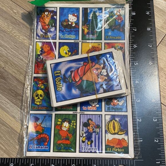 Bingo Disney vintage characters Mexican Loteria unique family game night 90s - Picture 3 of 4